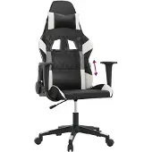 Syfax Gaming-Stuhl Schwarz und Weiß Kunstleder