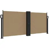 Syfax Seitenmarkise Ausziehbar Taupe 100x600 cm