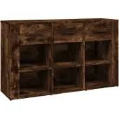 Syfax Sideboard Räuchereiche 100x30x59,5 cm Holzwerkstoff