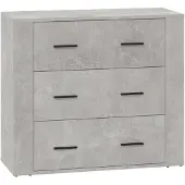 Syfax Sideboard Betongrau 80x33x70 cm Holzwerkstoff