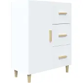 Syfax Sideboard Weiß 69,5x34x90 cm Holzwerkstoff