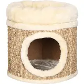 Syfax Katzenhaus mit m Katzenbett 33 cm Seegras
