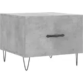 Syfax Couchtisch Betongrau 50x50x40 cm Holzwerkstoff