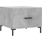 Syfax Couchtisch Betongrau 50x50x40 cm Holzwerkstoff