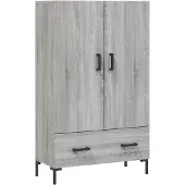 Syfax Highboard Grau Sonoma 69,5x31x115 cm Holzwerkstoff