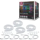 Paulmann LED-Streifen "Neon Colorflex USB Strip", blau, Gesamtlänge 8m, Lichterketten, mixed box: 4x1m blau, orange, pink, grün, 4x5W 5V, Gaming, PC, LED-Streifen