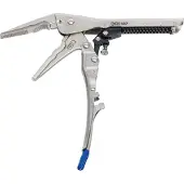 Bgs Automatic Locking Long Nose Grip Pliers, 322 g