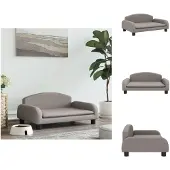 vidaXL Hundebett Taupe 70x45x30 cm Stoff - Hundebetten