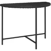 Syfax Gartentisch Schwarz 100x50x75 cm Poly Rattan