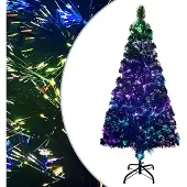 Syfax Künstlicher Weihnachtsbaum mit Ständer Grün 120 cm Glasfaser