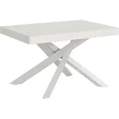 Itamoby Volantis Ausziehtisch 140/400x90 cm Esche weiß Beine weiß