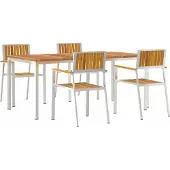 Syfax Outdoortisch-Set 5 stk. 180 x 90 x 75 cm