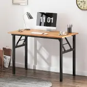 Sonstiges Klappbarer Schreibtisch 100 x 60 x 75 cm Teak & Schwarz