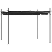 Syfax Pergola mit Schiebedach Anthrazit 295x292x230 cm
