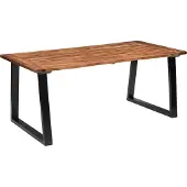 Syfax Esstisch Massivholz Akazie 180 x 90 cm
