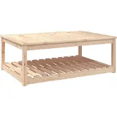 Syfax Gartentisch 121x82,5x45 cm Massivholz Kiefer