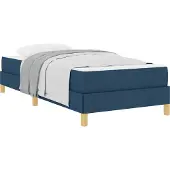 Syfax Boxspringbett mit Matratze Blau 90 x 190 cm Stoff