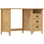 Syfax Schreibtisch Hill mit 3 Schubladen 120×50×74 cm Kiefernholz