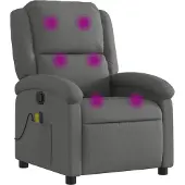 Syfax Massage-Relaxsessel, Stoff, Dunkelgrau