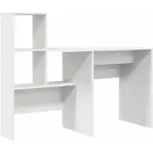 Syfax Schreibtisch Weiß Holzwerkstoff 131,5 x 50 x 106,5 cm