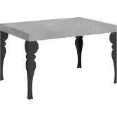 Itamoby Paxon Ausziehtisch 140/224x80cm Beton Anthrazit Beine