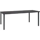 Syfax Outdoor-Esstisch Anthrazit 190x90x74 cm Stahl