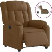 Syfax Relaxsessel Elektrisch Braun Stoff