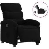 Syfax Relaxsessel Elektrisch Schwarz Stoff