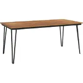 Syfax Gartentisch Haarnadel-Tischbeine 180x90x75 cm Akazie Massivholz