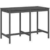 Syfax Gartentisch Grau 159,5x82,5x110 cm Massivholz Kiefer