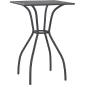Syfax Gartentisch Anthrazit 50x50x72 cm Stahlgitter