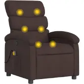 Sonstiges Massagesessel Dunkelbraun Stoff