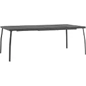 Syfax Gartentisch Anthrazit 200x100x72 cm Stahlgitter