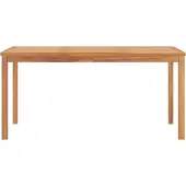 Syfax Garten-Esstisch 160x80x77 cm Massivholz Teak