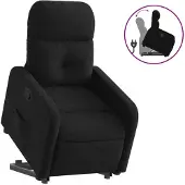 Sonstiges Relaxsessel mit Aufstehhilfe Schwarz Stoff