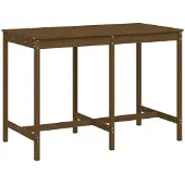 Syfax Gartentisch Honigbraun 159,5x82,5x110 cm Massivholz Kiefer