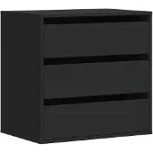 Syfax Kommode Schwarz 60x41x58 cm Holzwerkstoff