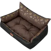 PillowPrim Hundebett "Joker Lite" -106x81 cm- Wasserabweisendes Hundekörbchen mit herausnehmbarem Kissen |