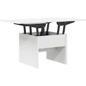 Syfax Couchtisch Weiß 55 x 54,5 x 45 cm Holzwerkstoff
