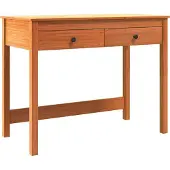 Syfax Schreibtisch Max Braun Massives Kiefernholz 100 x 50 x 78 cm