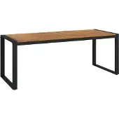 Syfax Gartentisch mit Gestell U-Form 200x90x75 cm Akazie Massivholz