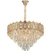 Toolight Hängelampe Mit Kristallen G049-Cp 60Cm 60Cm Gold