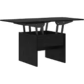 Syfax Couchtisch Schwarz Eichen-Optik 55 x 54,5 x 45 cm Holzwerkstoff