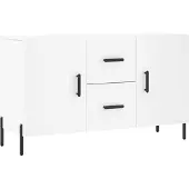 Syfax Sideboard Weiß 100x36x60 cm Holzwerkstoff