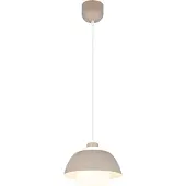 Reality Hängeleuchte Tilos, beige, Ø 30 cm, Metall/Glas, E27