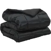 Syfax Winterbettdecke Schwarz 135 x 220 cm Satin und Mikrofaser