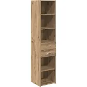 Syfax Highboard Artisan-Eiche 40 x 42,5 x 185 cm Holzwerkstoff