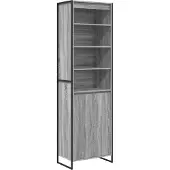 Syfax Hohe Schränke Graues Sonoma 60 x 36 x 200 cm Holzwerkstoff