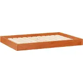 Syfax Hundebett Wachsbraun 101,5 x 74 x 9 cm Massivholz Kiefer