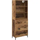 Syfax Highboard Altholz 69,5 x 34 x 180 cm Holzwerkstoff